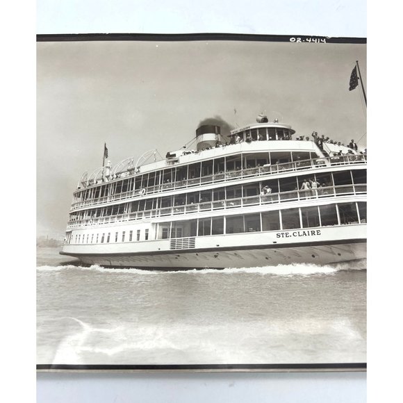 SS Ste Clair Paddle Wheel Boat Photo 10" x 8" Michigan Views Collection Detroit - Picture 3 of 6